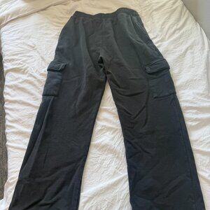 Brandy Melville Cargo Sweat Pants (Black)